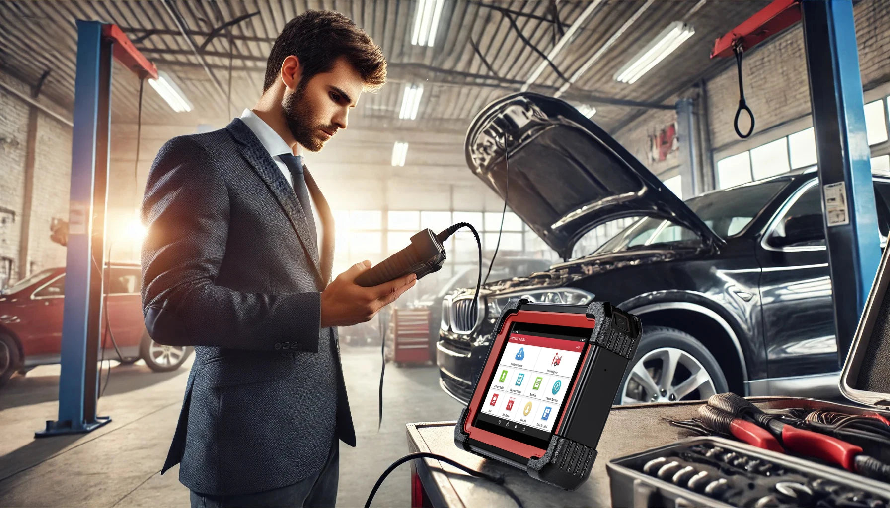 LAUNCH X431 CRP919E BT Car Diagnostic Tools CAN FD DOIP ALL Systems ECU Coding Bi-directional 35 Resets DBScar VII Auto Scanner