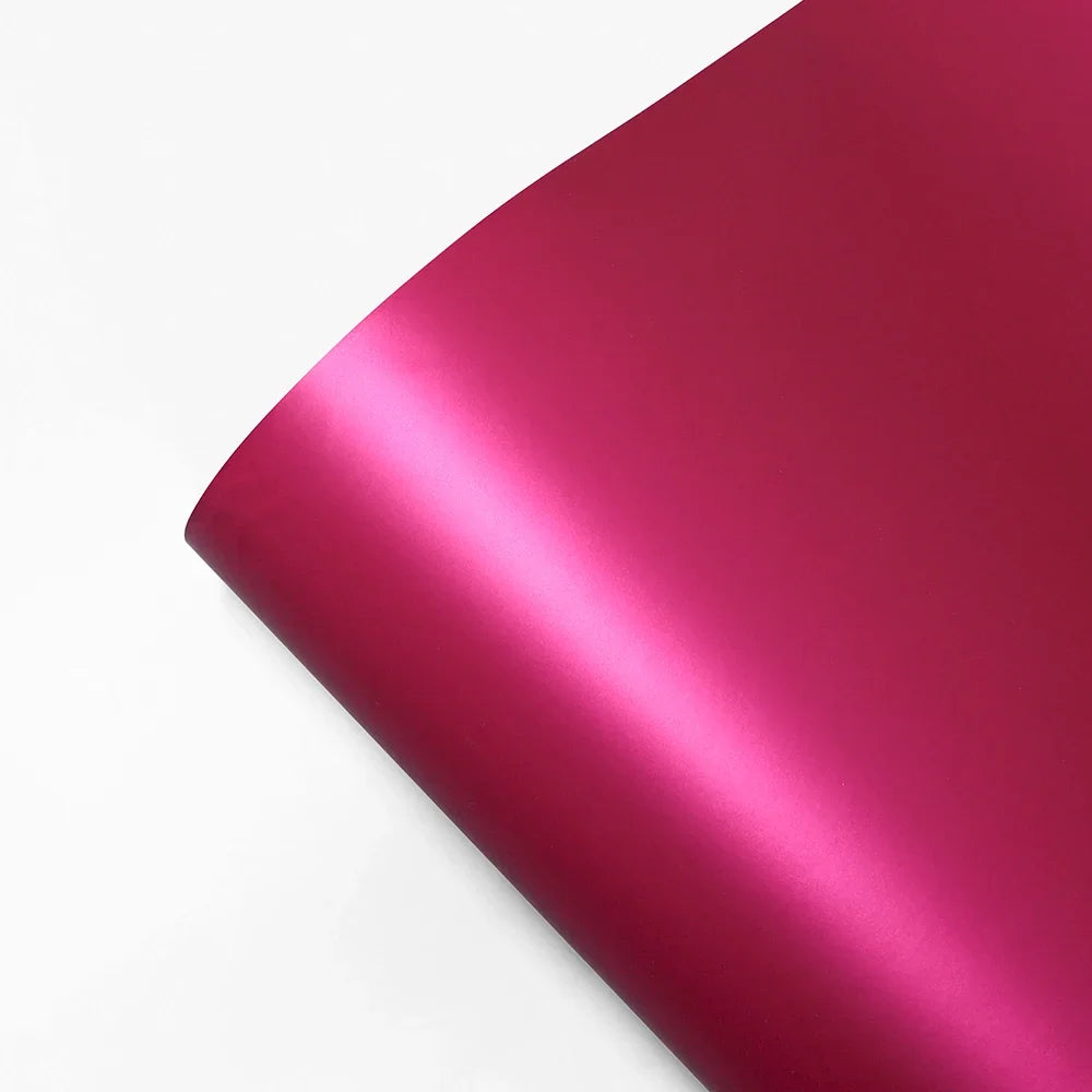 Matte Satin Ice Film Rose Red Car Wrap Stickers Color Change Vinyl Film Bubble Free Auto Decals Wrapping Sticker Car Accessories