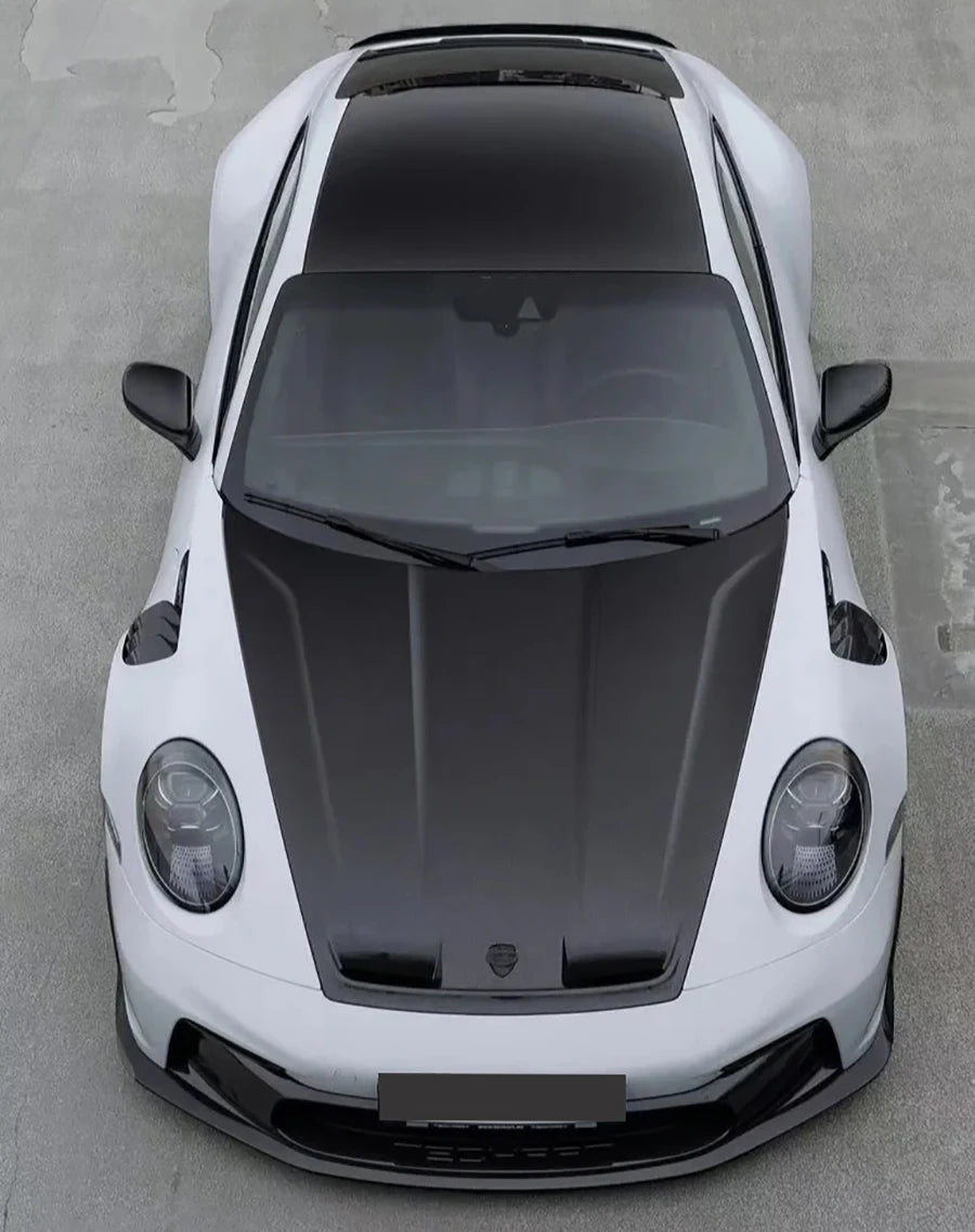 For Porsche 911 992 GT3 style Dry Carbon Fiber Car Front Bumper Side Fender Air Vent Covers Upgrade Car Accessories body kit