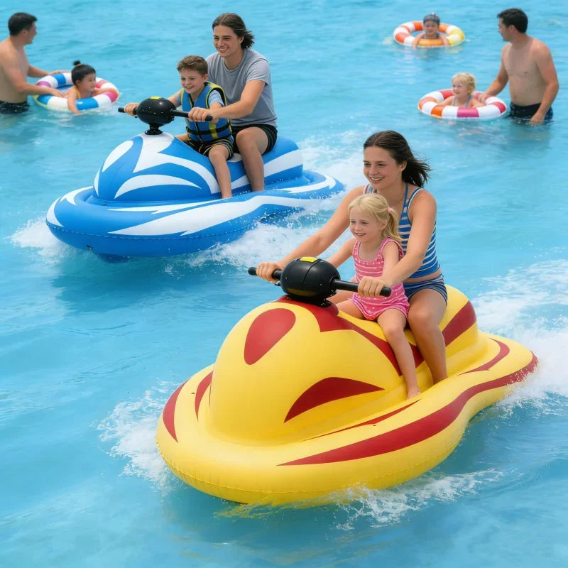 Inflatable Electric Water Scooter 6-8KM/H Speed IPX7 Waterproof Jet Ski Float
