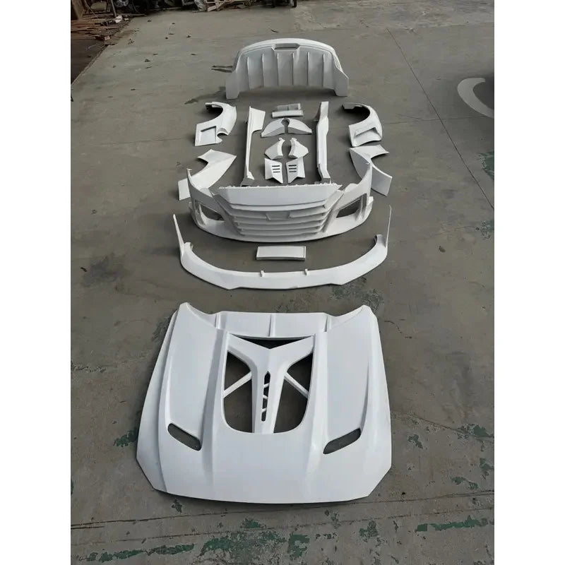 Dawn Style Wide Body kit for Ford Mustang 2018-2022 Car Front Bumpers Fender Flares Honnet Hood Rear Spoiler Wing Bodykit