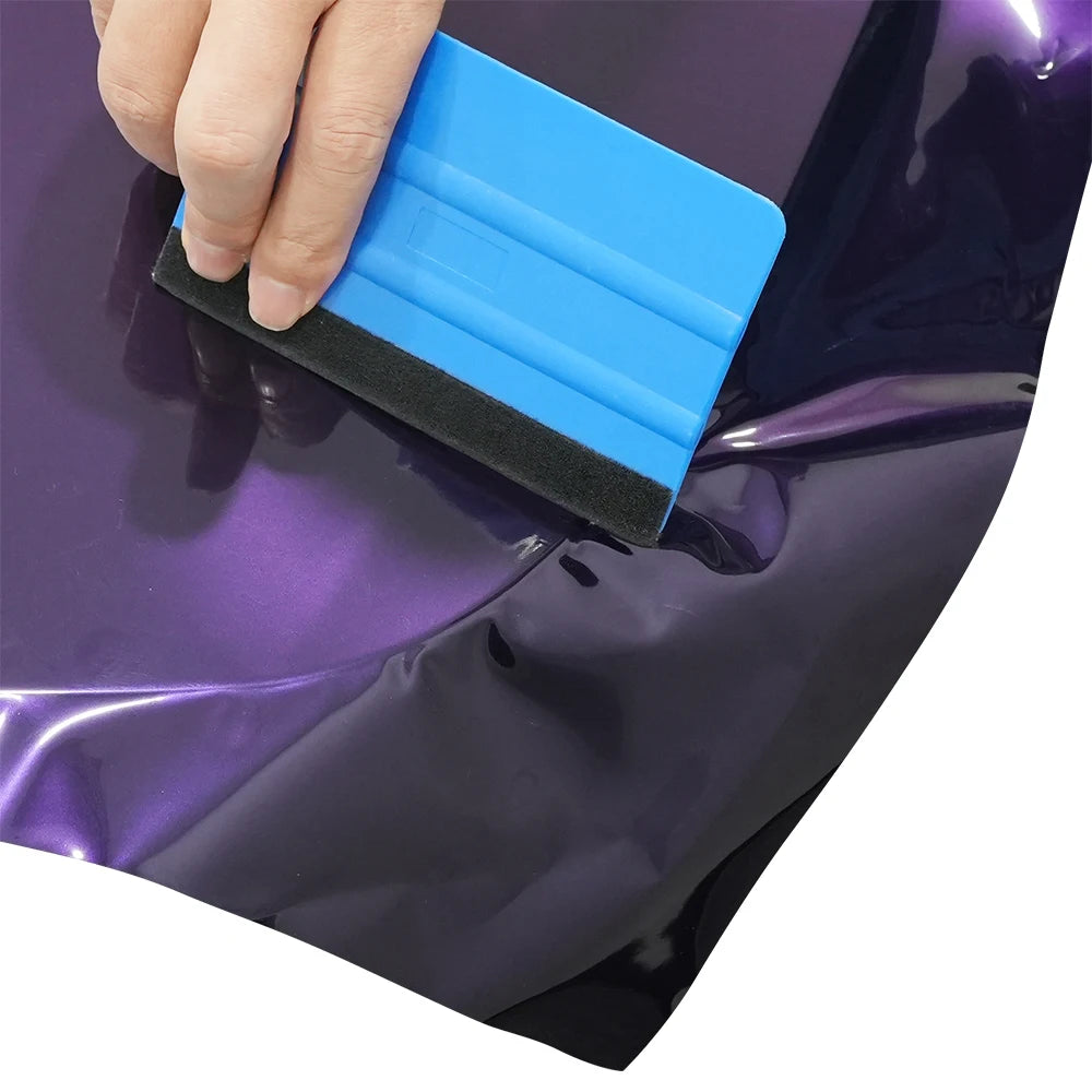 Car Sticker Wrapping Vinyl Film Metallic Midnight Purple Color Change PET Bubble Free Film Car Accessories PVC Auto Decals