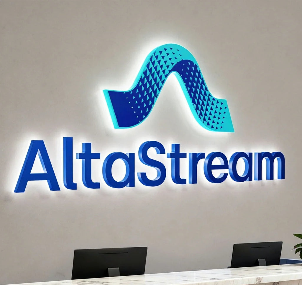 3D Metal Letters Business Logo Custom Led Illuminated Backlit Sign