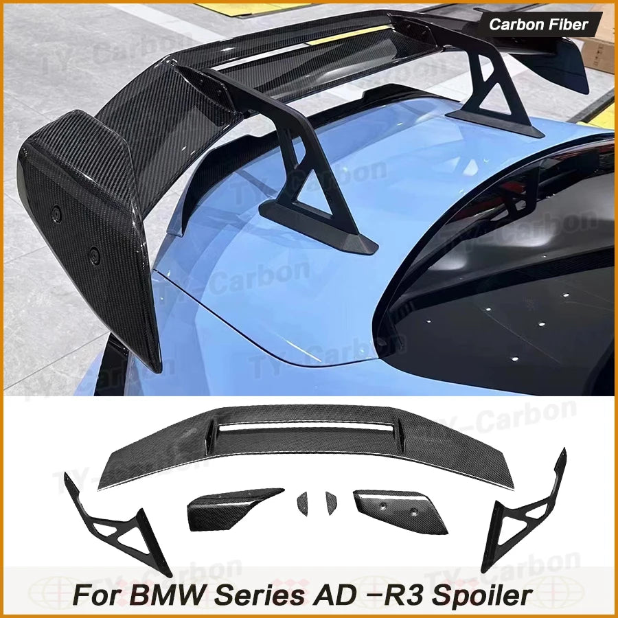 Real Carbon Fiber Rear Wing Trunk Lip Spoiler for BMW M2 M3 M4 M5 M6 G20 G22 G30 G80 G82 G42 G14 G87 F32 F30 Car Rear Trunk FRP