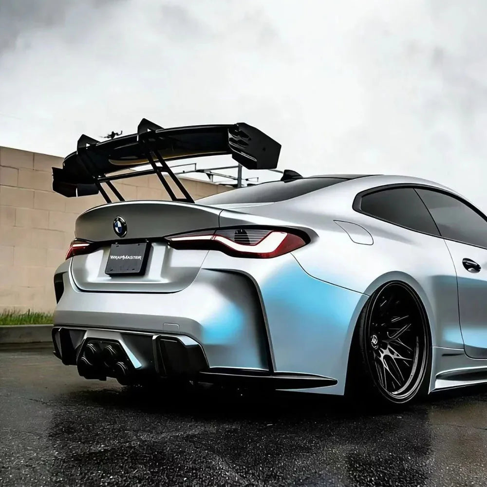 PET Liner Weatherproof Vinyl Wrap Metallic Blue Vinyl Unique Car Wrap Solutions