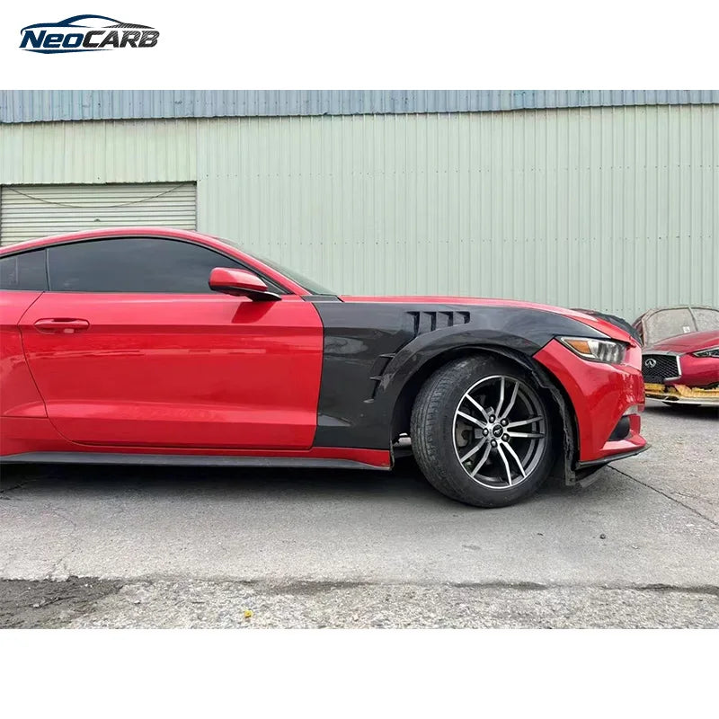 Suitable For Ford Mustang S550 GT EcoBoost V6 2015-2023 Carbon Fiber TPF Style Front Fender Exterior Upgrade