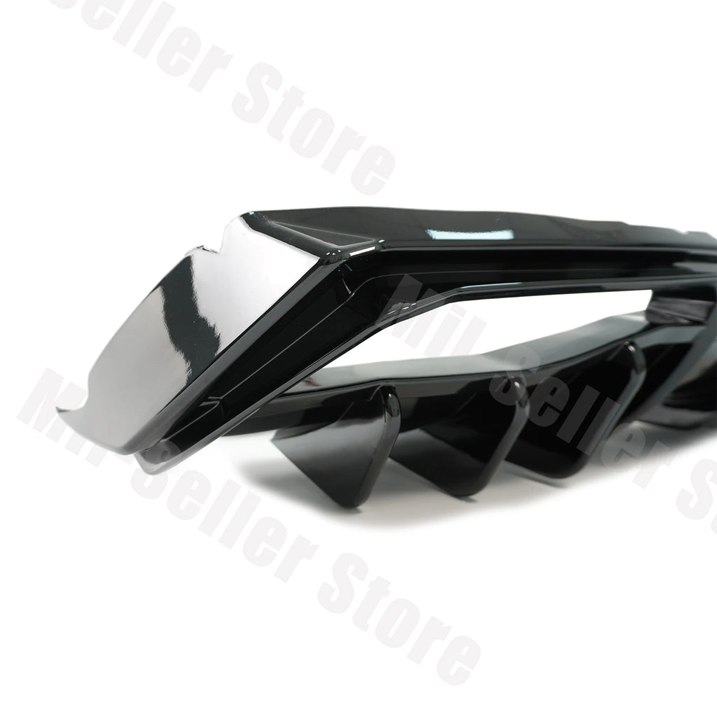 For Chevrolet Corvette C8 2020-2025 NINTE Style Rear Bumper Diffuser Non-Widebody Glossy Black Cars Accessories Body Kit