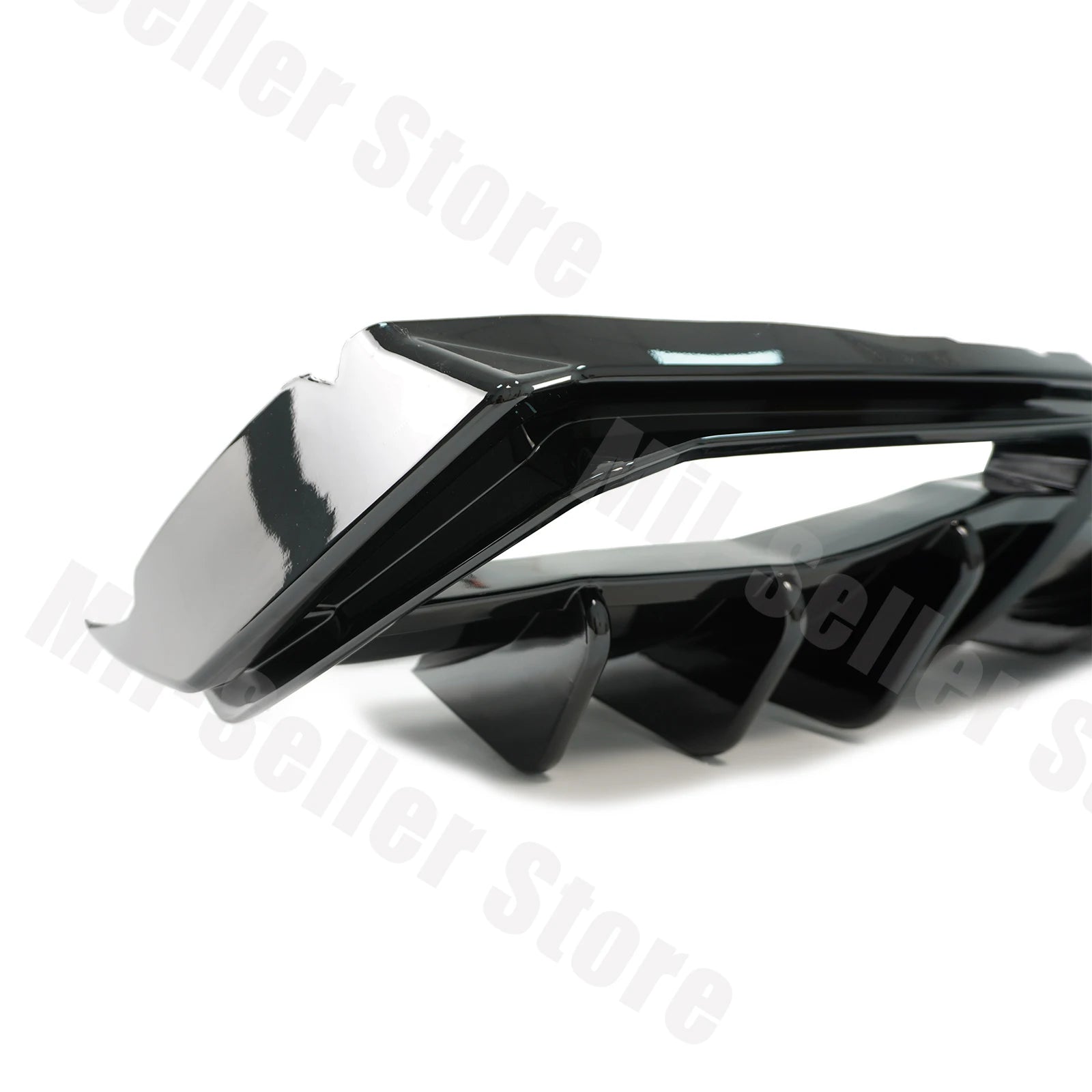 For Chevrolet Corvette C8 2020-2025 NINTE Style Rear Bumper Diffuser Non-Widebody Glossy Black Cars Accessories Body Kit