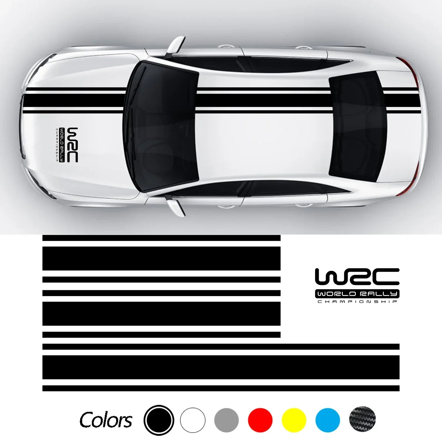 Car Body Sticker Racing Rally Sport Decal Hood Roof Rear Trunk Long Stripe Racing Sports Vinyl Universal Styling