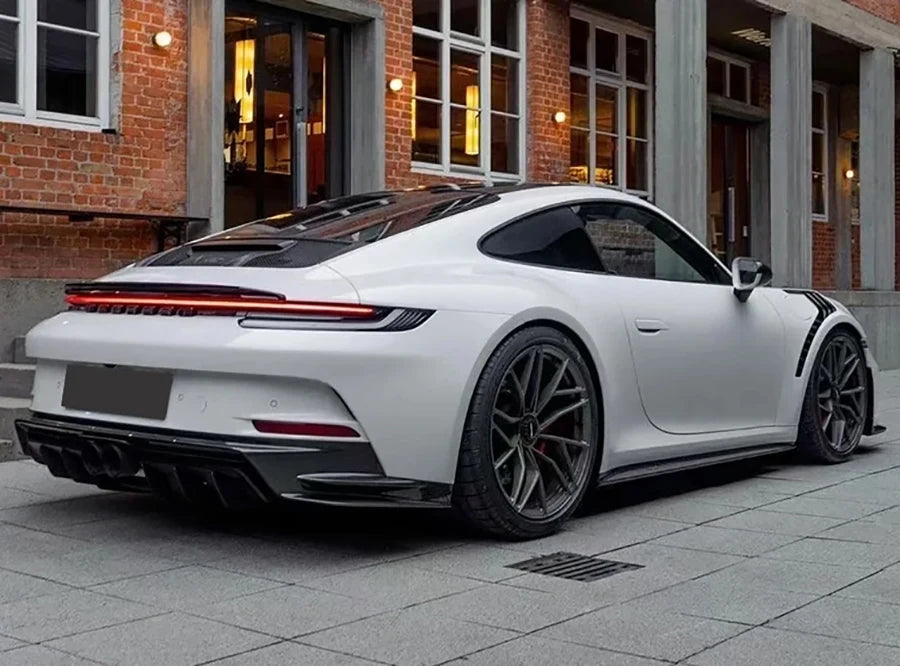 For Porsche 911 992 GT3 style Dry Carbon Fiber Car Front Bumper Side Fender Air Vent Covers Upgrade Car Accessories body kit
