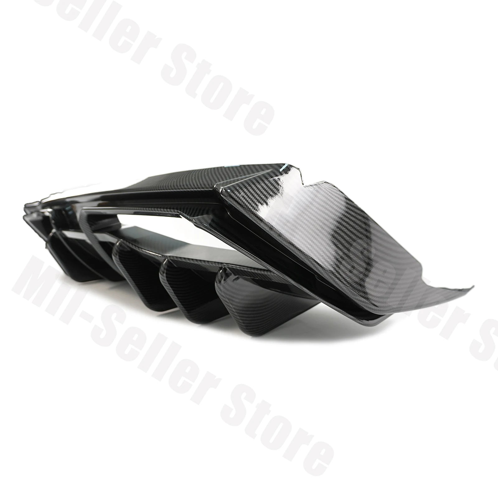 For Chevrolet Corvette C8 2020-2025 NINTE Style Rear Bumper Diffuser Non-Widebody Glossy Black Cars Accessories Body Kit