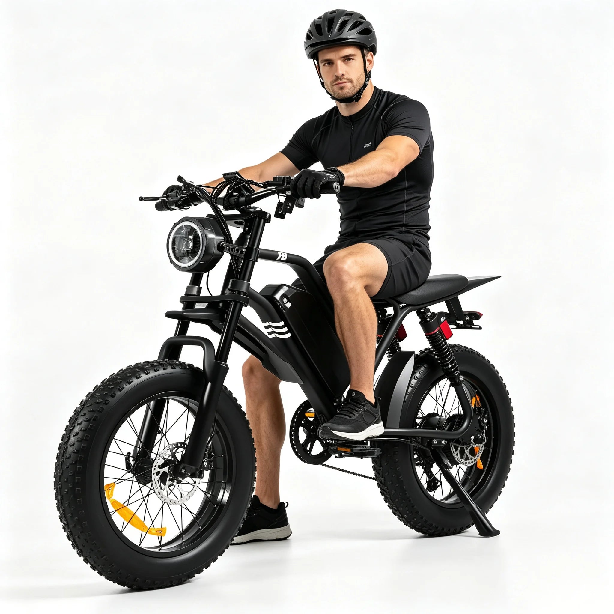 1500W Mountain Ebike 48V 15Ah Lithium Battery 31MPH Max Speed 65Miles Long Range Adult Off Road Electric Mountain Bike 20 inch