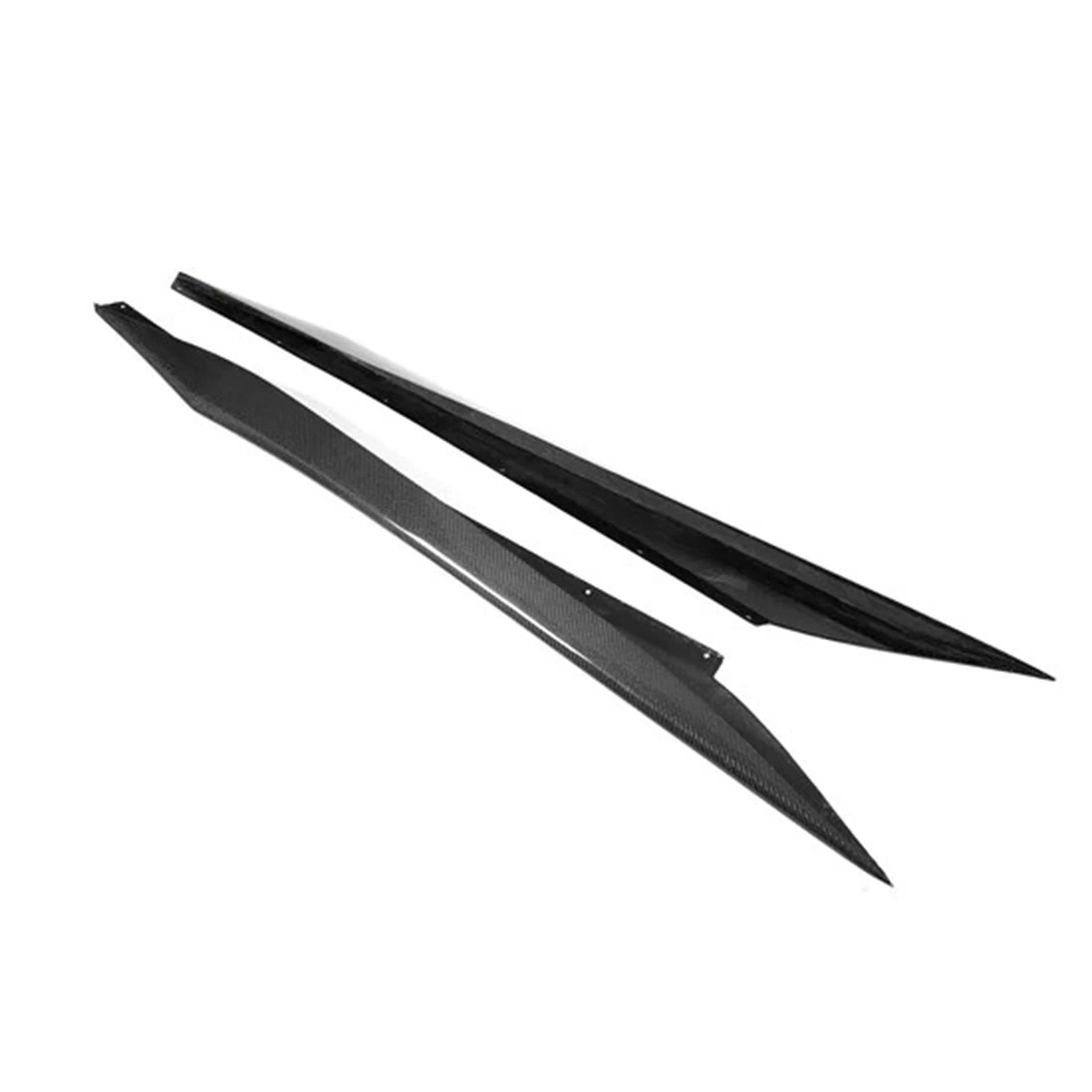 Side Skirts Extension Splitters Fender For Chevrolet Corvette C8 2 Door Z51 Stingray STG 3 2020-2024 Carbon Look Glossy Black