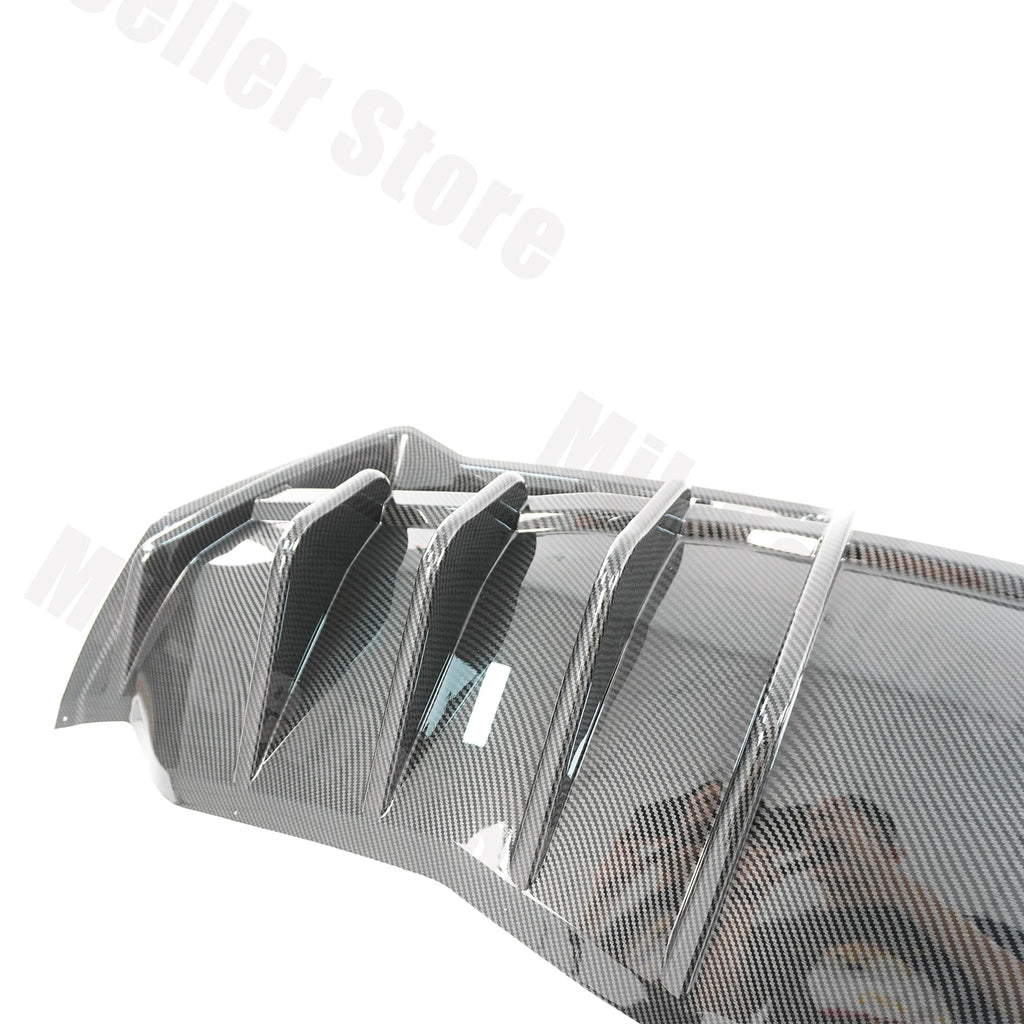 For Chevrolet Corvette C8 2020-2025 NINTE Style Rear Bumper Diffuser Non-Widebody Glossy Black Cars Accessories Body Kit