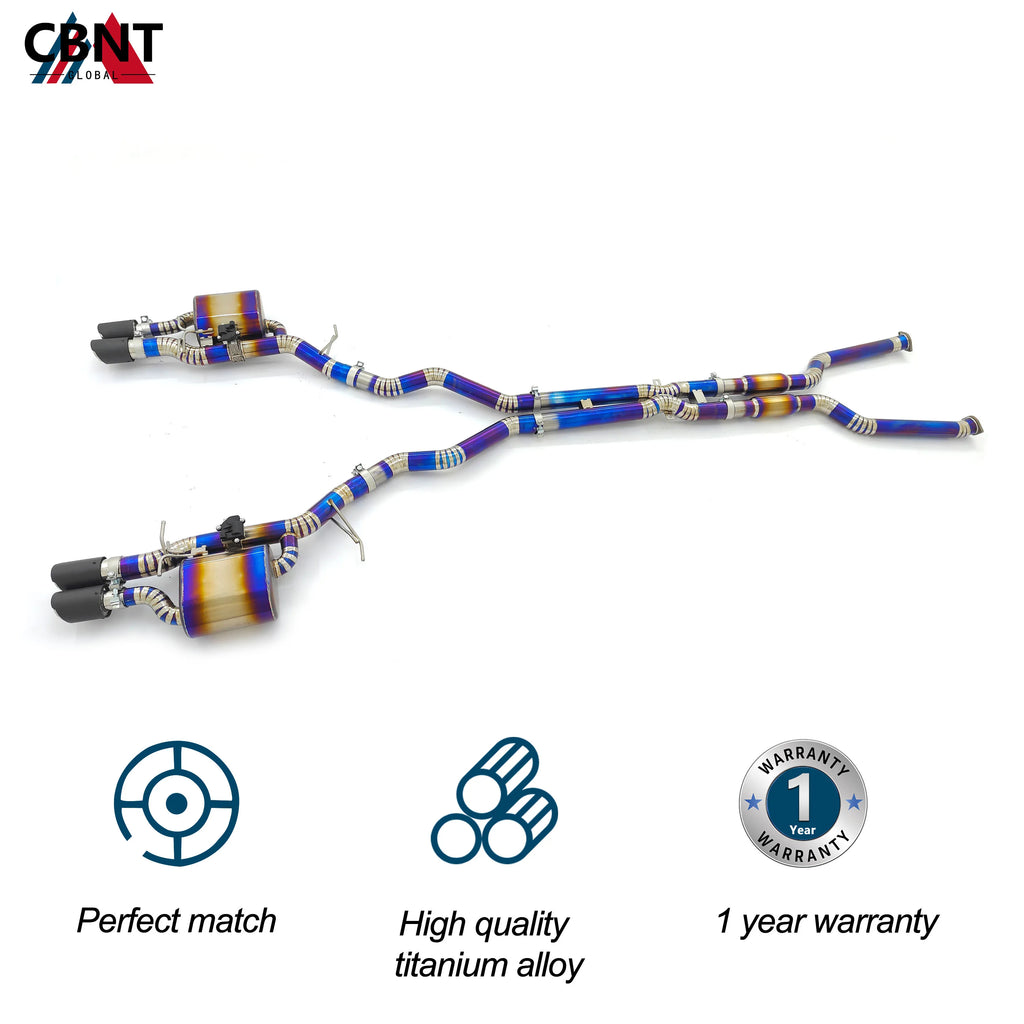 CBNT for BMW M5 E60 M6 E63 V10 5.0L Exhaust Catback with Valve Muffler High Quality Titanium Alloy Valved Exhaust-pipe System