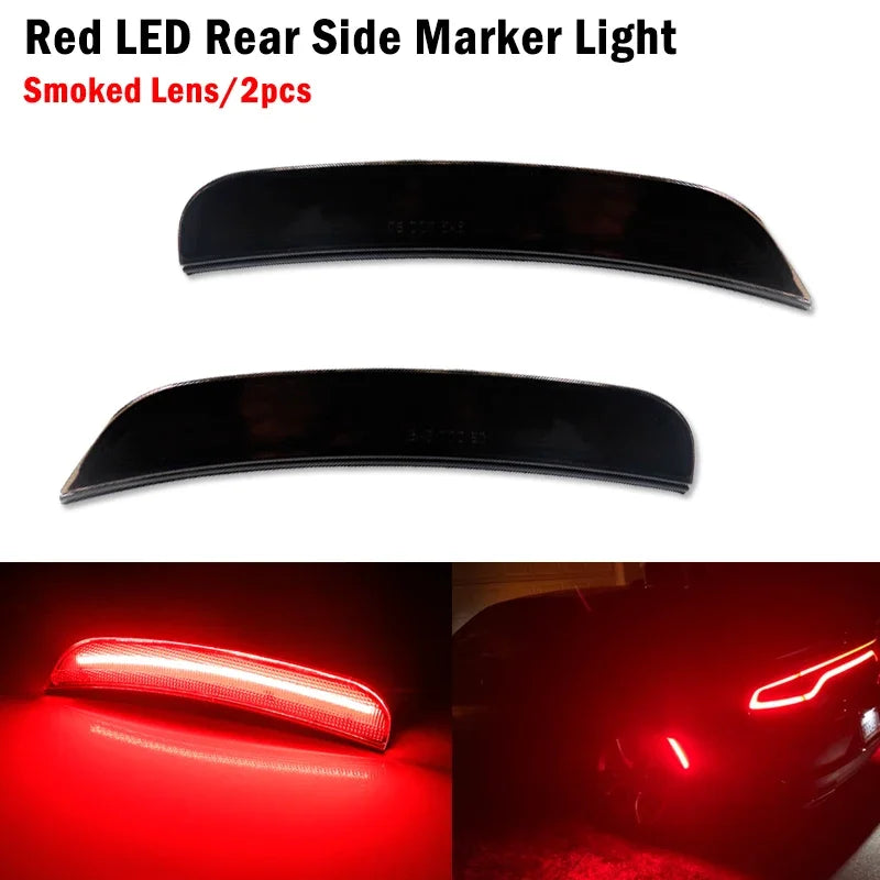 Front Rear Fender Side Marker Lights For Dodge Charger 2015 2016 2017 2018 2019 2020 2021 LED Turn Signal Lights Parking Lights