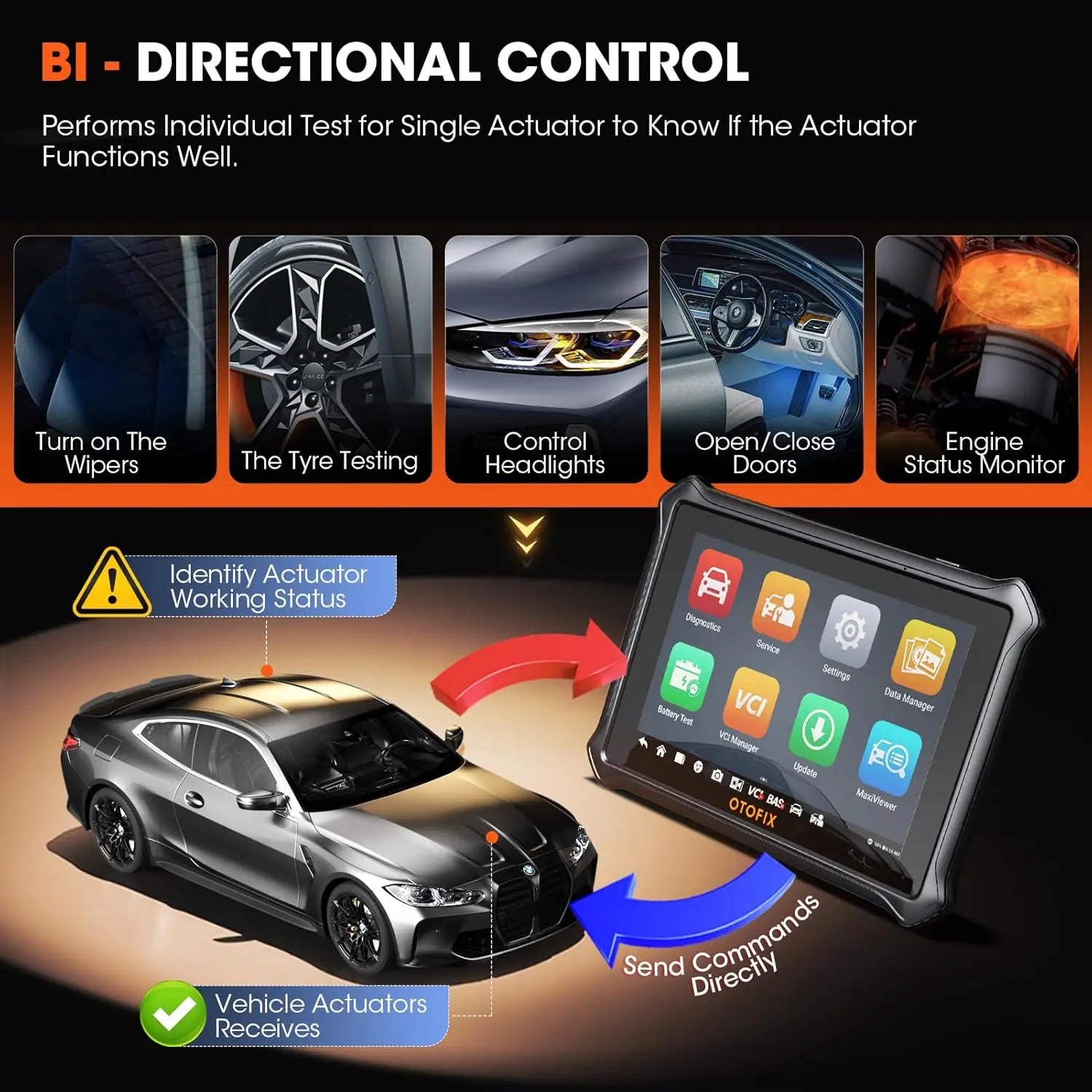 OTOFIX D1 Lite Bidirectional Scan Tool All System Automotive Diagnostic Scanner FCA SGW CANFD DOIP OBD2 Scanner 2 Year Update