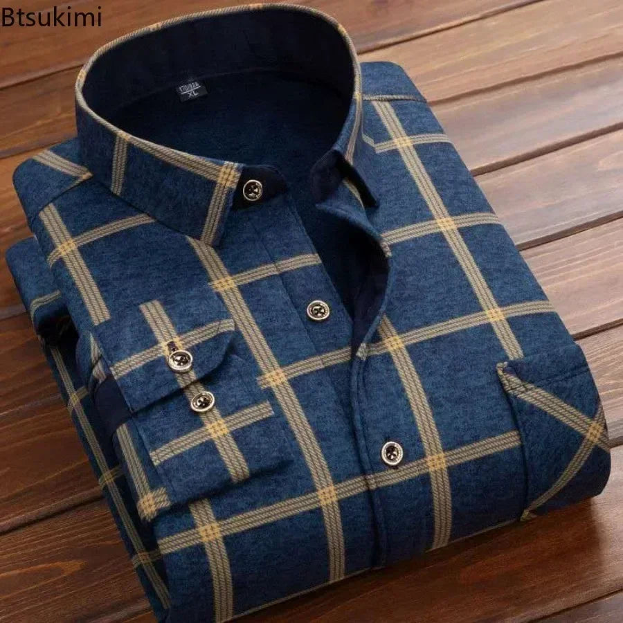 Men's Long Sleeve Plaid Shirts