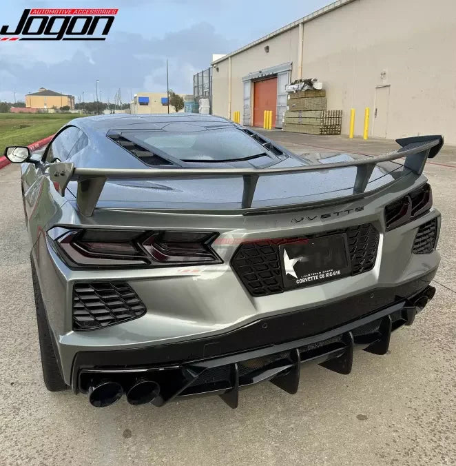 Rear License Plate Holder Panel Cover Exterior Accessories For Corvette C8 Z51 Stingray Coupe HTC 3LT 2020-2025 ABS Body Kits