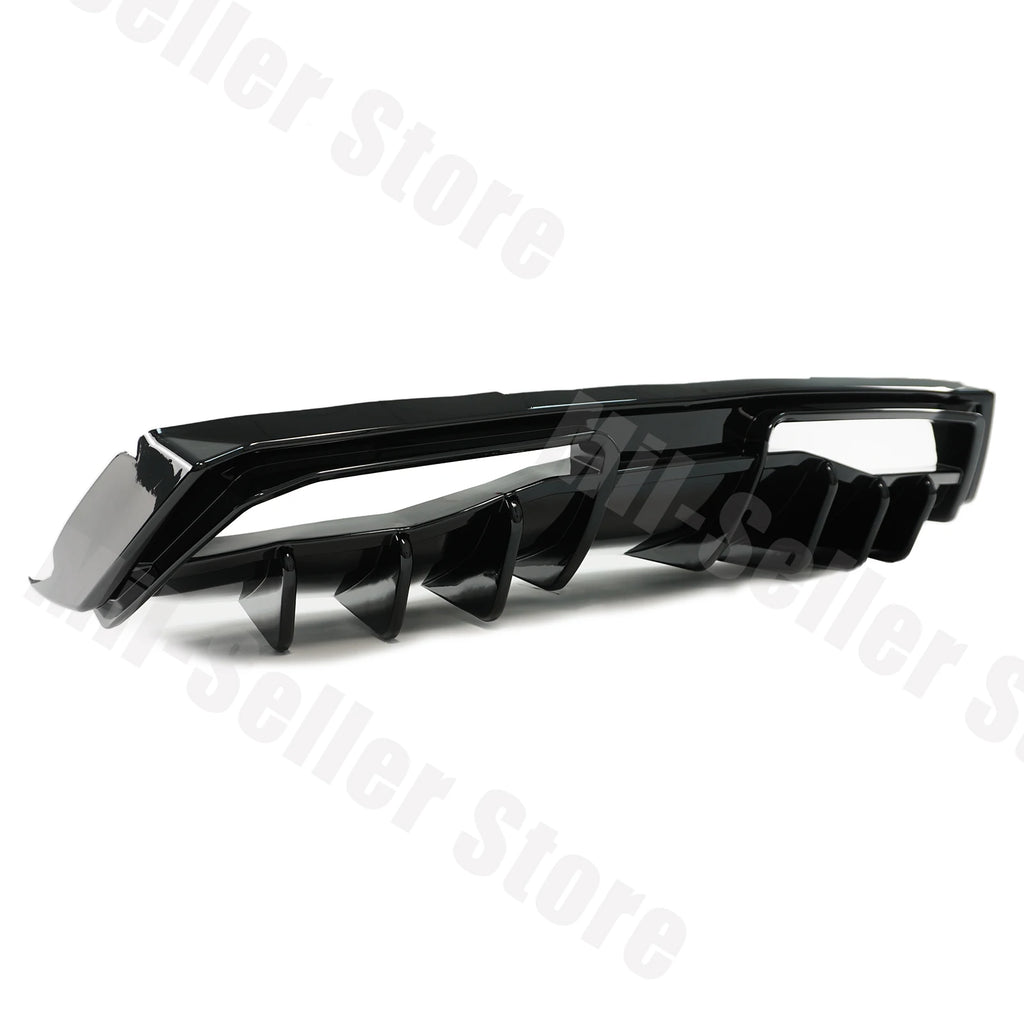 For Chevrolet Corvette C8 2020-2025 NINTE Style Rear Bumper Diffuser Non-Widebody Glossy Black Cars Accessories Body Kit