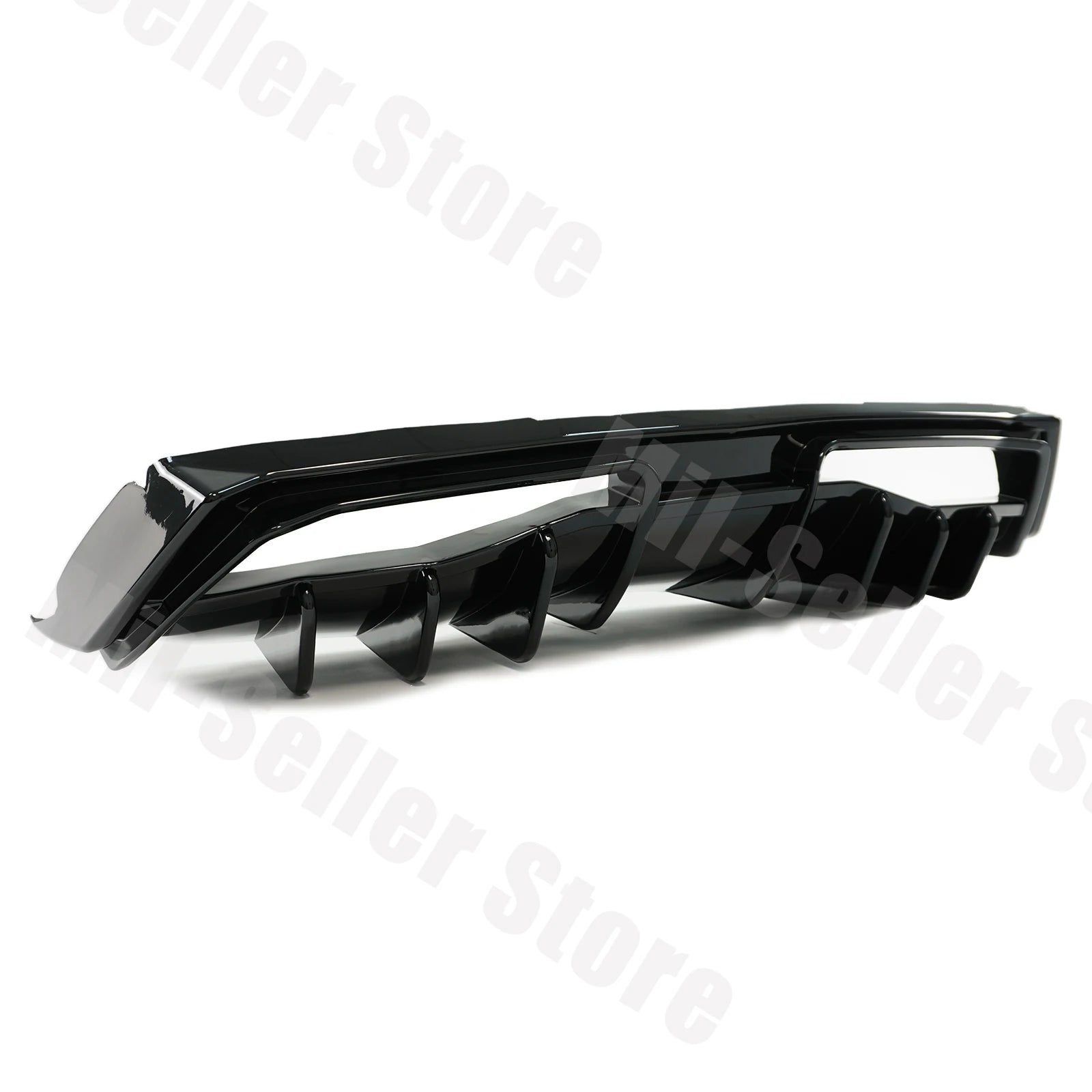 For Chevrolet Corvette C8 2020-2025 NINTE Style Rear Bumper Diffuser Non-Widebody Glossy Black Cars Accessories Body Kit