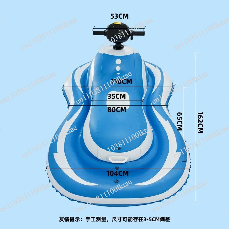 Inflatable Electric Water Scooter 6-8KM/H Speed IPX7 Waterproof Jet Ski Float