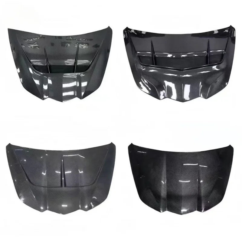 High Quality ZR1 Style Carbon Fiber Engine Hood Front Fender Trunk Lid Replacement Body Parts for Corvette C8