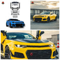 FOR Chevrolet Camaro ZL1 Style Full Body Kit Front Bumper Rear Bumper Front Lip Rear Diffuser Side Skirts Auto Parts