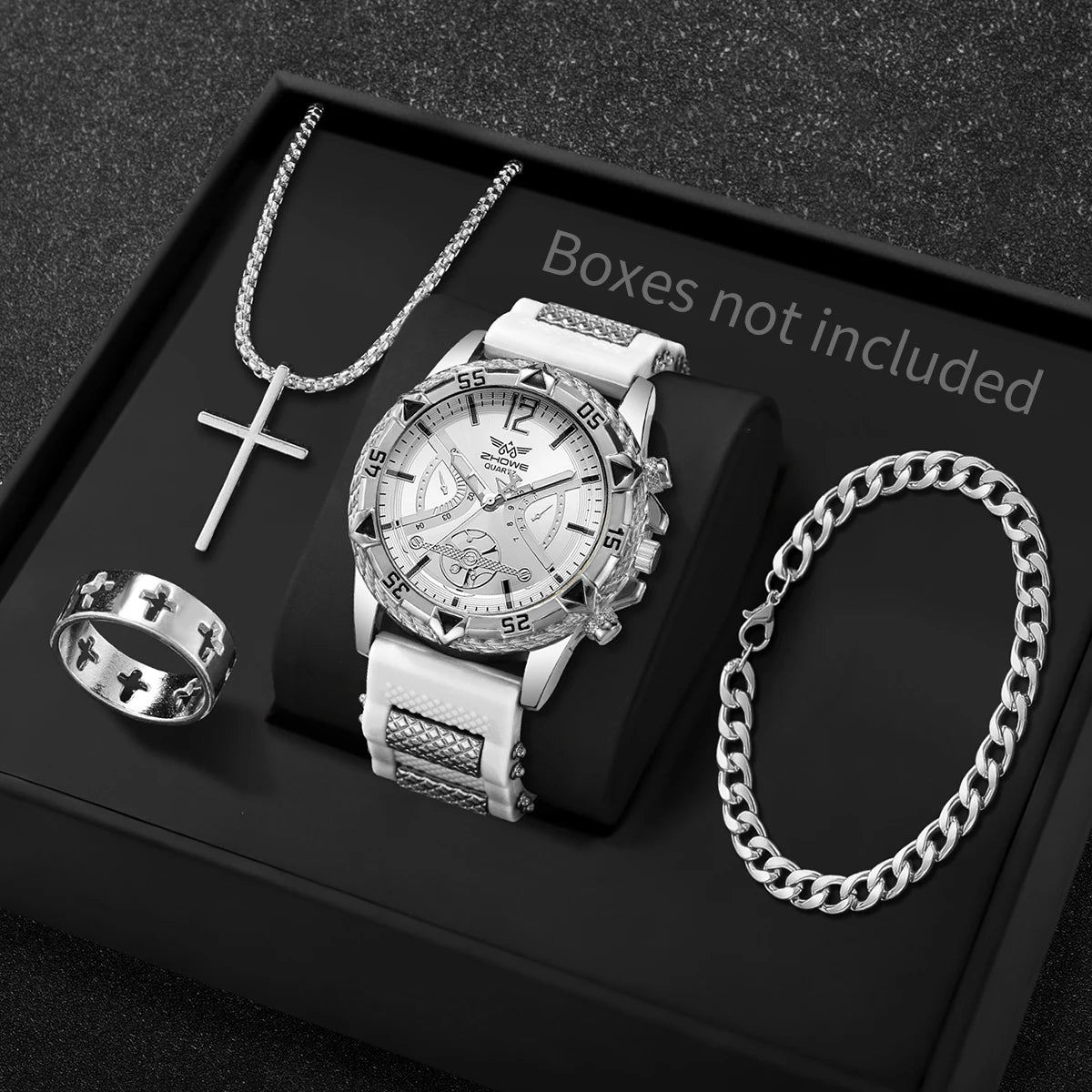 4PCS Men Business Quartz Watch