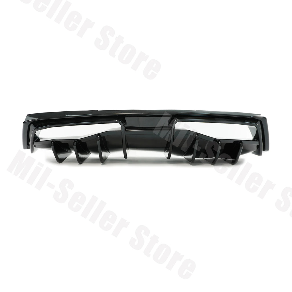 For Chevrolet Corvette C8 2020-2025 NINTE Style Rear Bumper Diffuser Non-Widebody Glossy Black Cars Accessories Body Kit