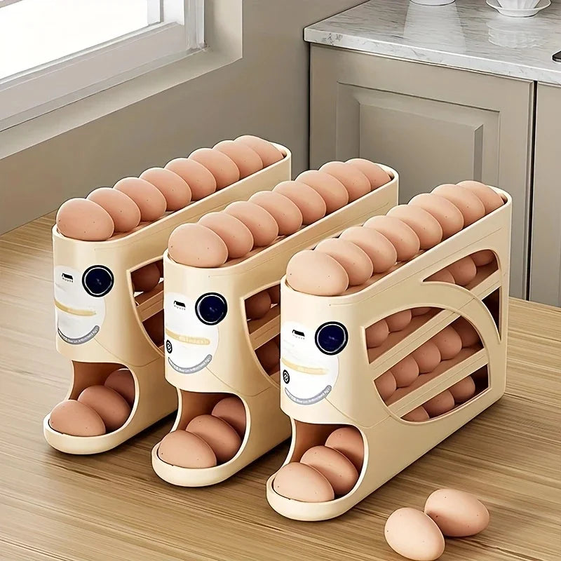 3 Tier Egg Storage Box Rolling