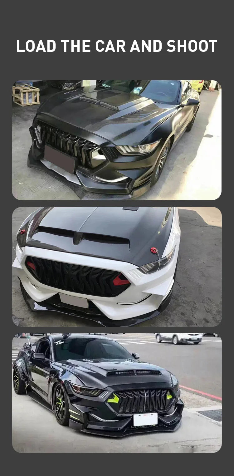 Upgrade S STYLE PP for Ford Mustang 2015-2017 Bodykit Front Bumper Body Kit,100% Perfect Installation