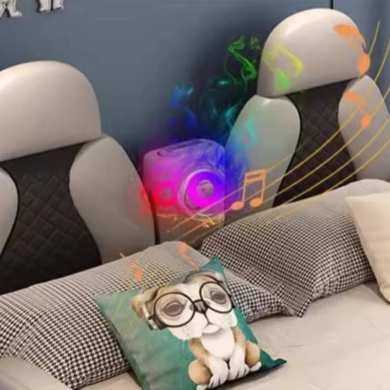 With lights and sound system 120x200 150x200 180x200 cm Sports car bed bedroom furniture Bed bases and frames Double beds