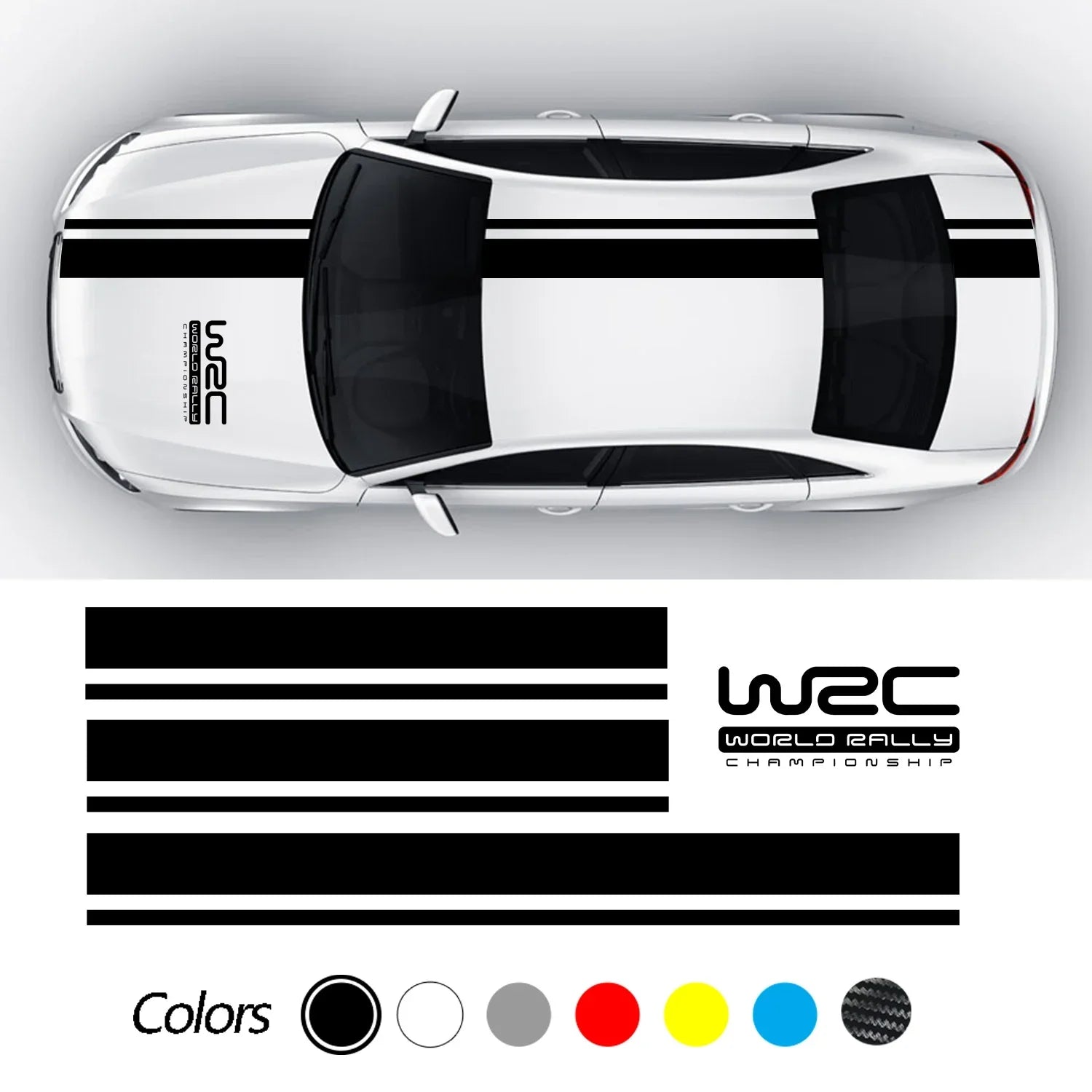 Car Body Sticker Racing Rally Sport Decal Hood Roof Rear Trunk Long Stripe Racing Sports Vinyl Universal Styling