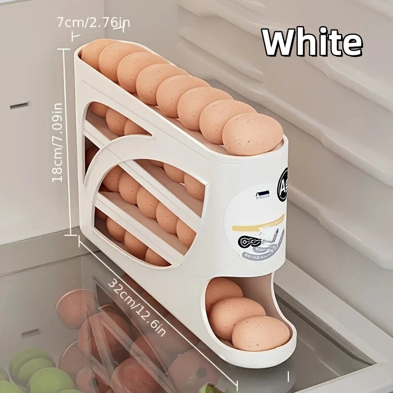 3 Tier Egg Storage Box Rolling