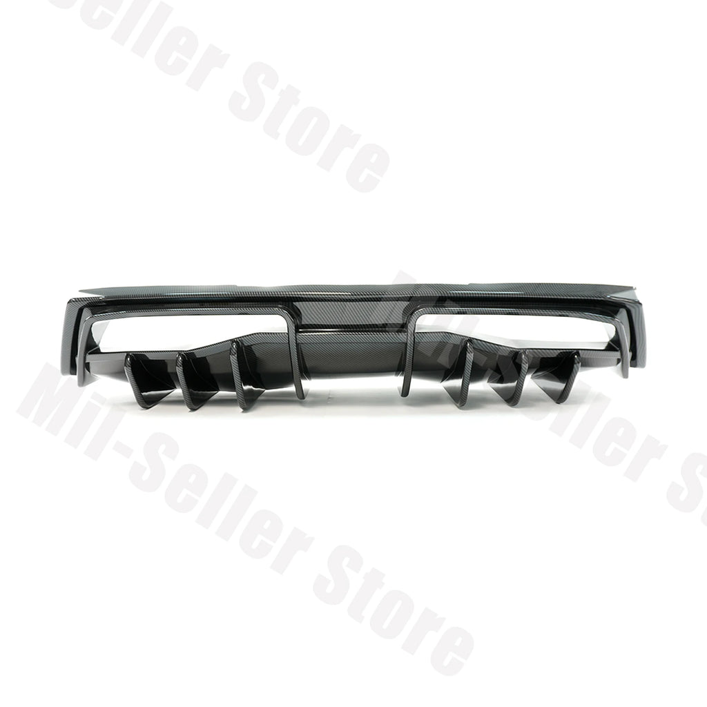 For Chevrolet Corvette C8 2020-2025 NINTE Style Rear Bumper Diffuser Non-Widebody Glossy Black Cars Accessories Body Kit
