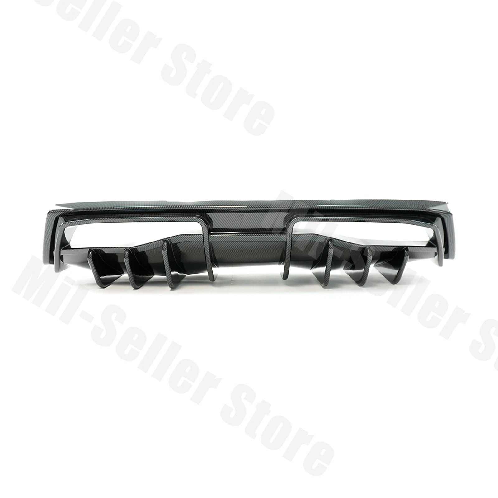For Chevrolet Corvette C8 2020-2025 NINTE Style Rear Bumper Diffuser Non-Widebody Glossy Black Cars Accessories Body Kit