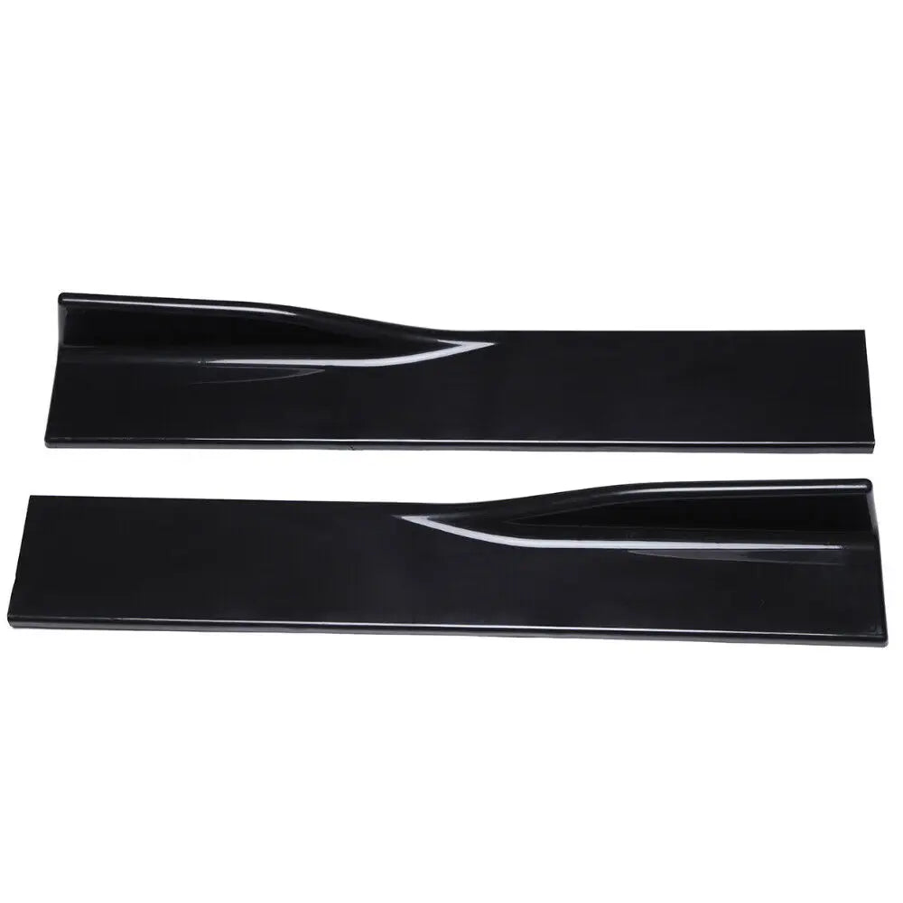6PCS 2.2m Universal Side Skirt Extension Rocker Plate Lip Separator Bumper For Dodge Charger SRT SXT RT For Audi A3 S3 A4 S4 A5