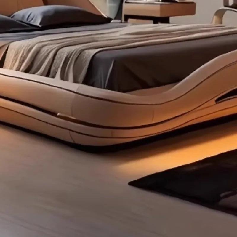 Stylish Designer Bed Frame High European Luxury Comfort Ideal Elegant Weddings Camas De Dormitorio Camas De Casal Decoration
