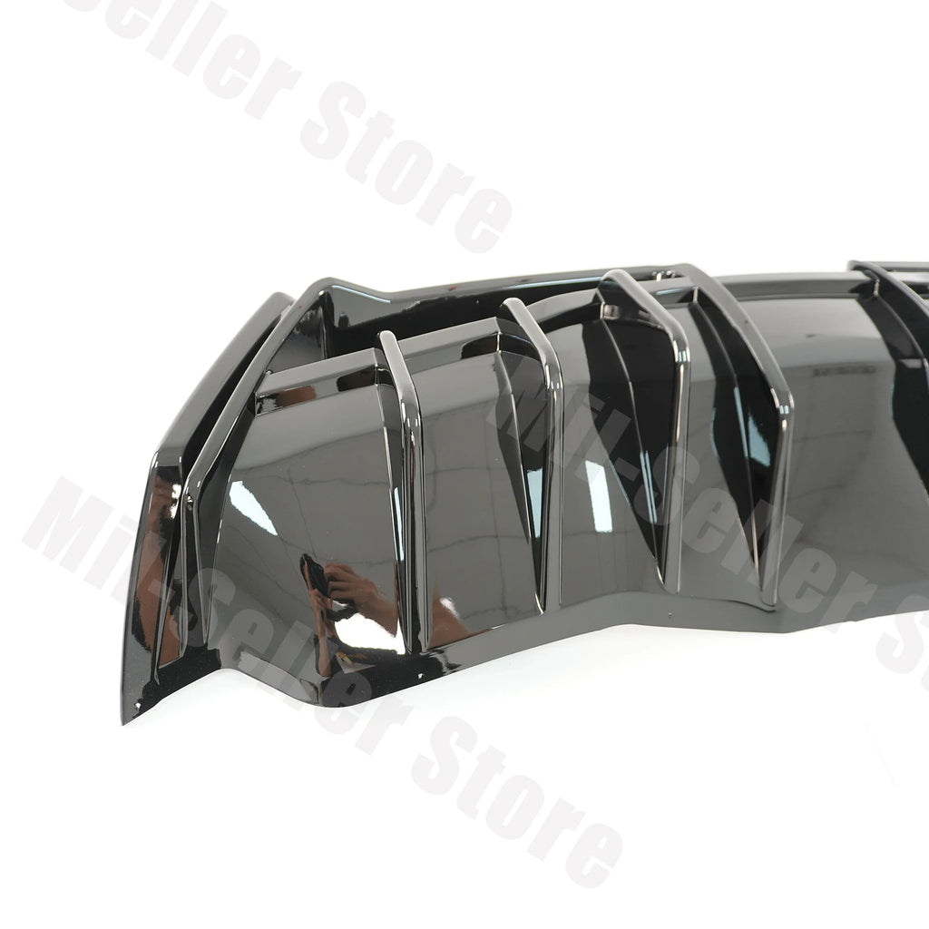 For Chevrolet Corvette C8 2020-2025 NINTE Style Rear Bumper Diffuser Non-Widebody Glossy Black Cars Accessories Body Kit