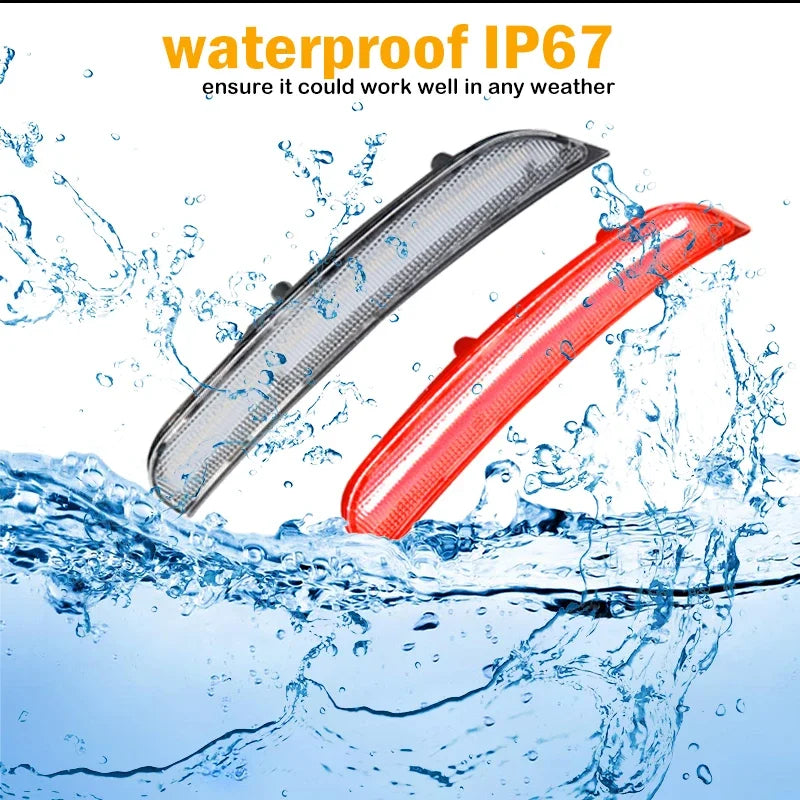 Front Rear Fender Side Marker Lights For Dodge Charger 2015 2016 2017 2018 2019 2020 2021 LED Turn Signal Lights Parking Lights