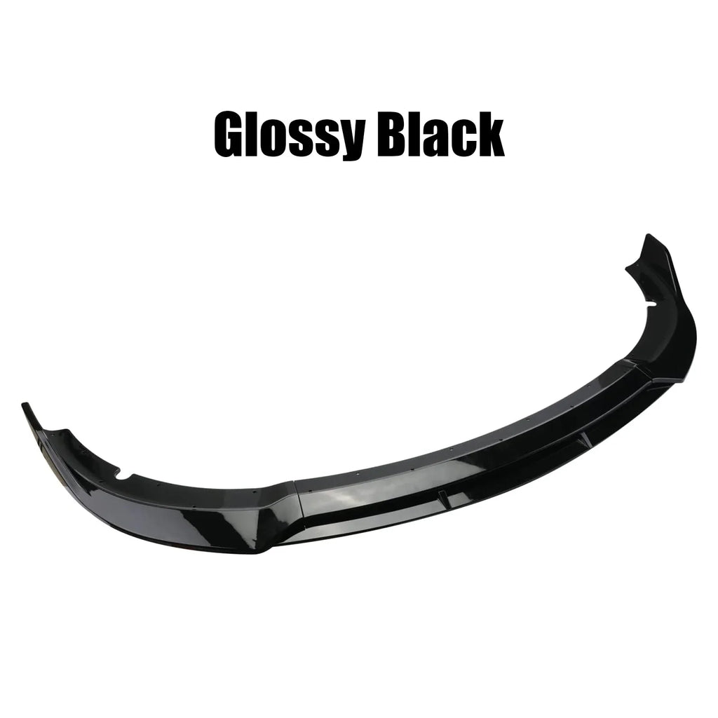 4PCS Front Bumper Lip Splitter Spoiler Body Kit For Dodge Charger 2015-2023 SRT-Style Carbon Fiber Look Glossy Black