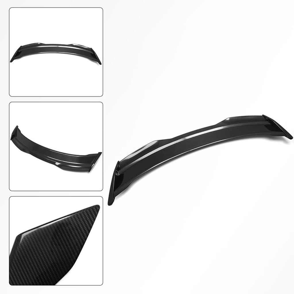 For Ford Mustang GT Ecoboost Shelby GT500 GT350 2-Door Coupe 2015-2023 Rear Bumper Tail Wing Spoiler Trunk Lip Carbon Look