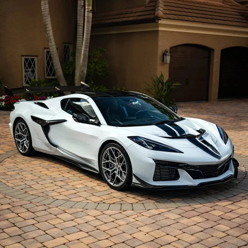 Dry Carbon Fiber Exterior Rear Quarter Panels Fenders For Corvette C8 Z06 20-Up