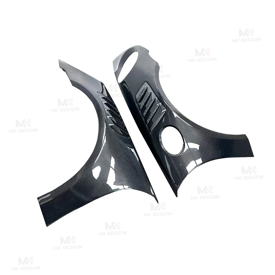 Carbon Fiber Front Fender Flares for Porsche 911 992 2021-2024 Side Fenders Air Vent Cover Trims Car Accessories