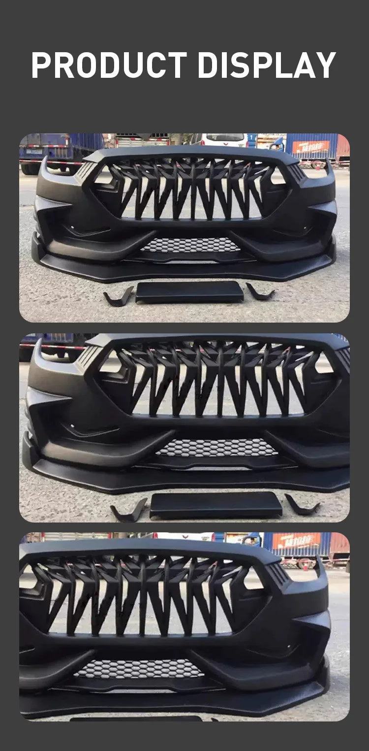 Upgrade S STYLE PP for Ford Mustang 2015-2017 Bodykit Front Bumper Body Kit,100% Perfect Installation