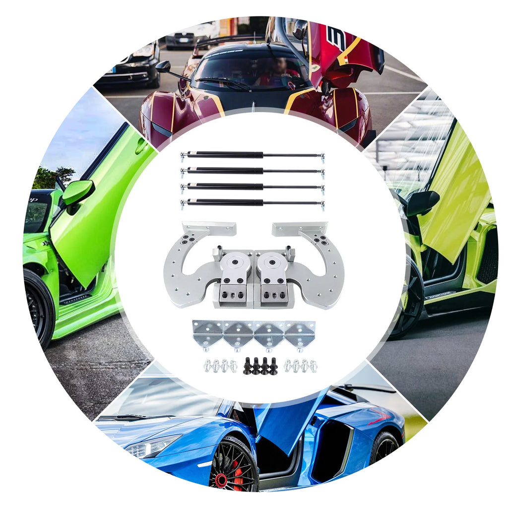 Vertical Doors Hinge Kit for Universal Usage Compatible with Lambo Chevrolet Nissan Mazda Ford Subaru Toyota