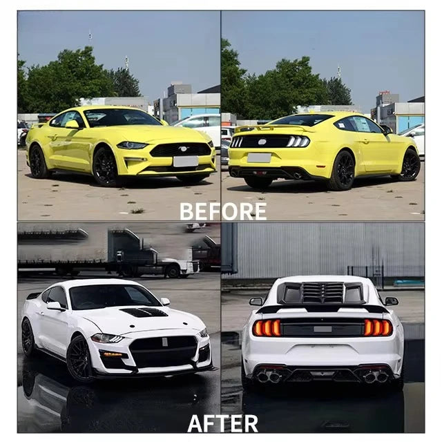New Condition Manufacturing for Mustang GT500 2018-2023 Accessories Car Full Wide Body Kit with Front Rear Bumper Grille