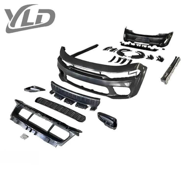 YLD Front Bumper Assembly Auto Part Front Bumper Kit for Dodge Charger SRT Hellcat 2015 2016 2017 2018 2019 2020 2021 2022 2023
