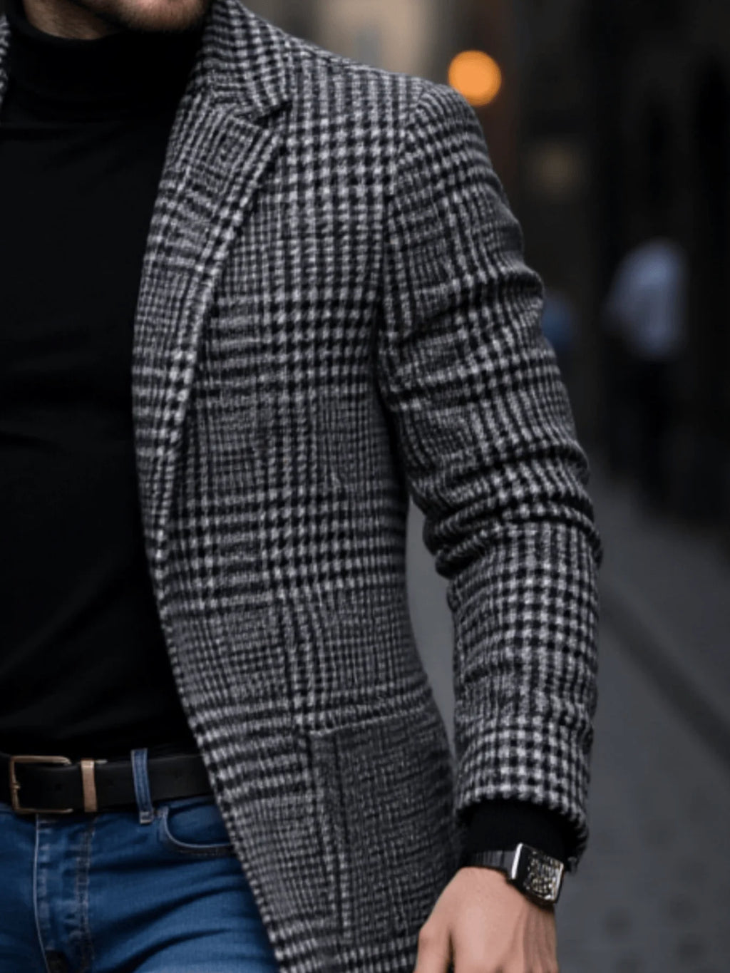 New Arrival Men's Outdoor Thickened Warm Trench Coat
